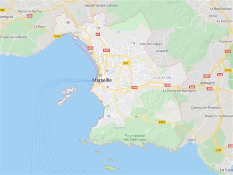 Carte de Marseille  Voyages  Cartes