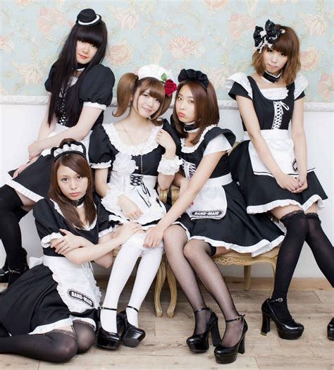 Asian Beauty On Twitter Maid Cosplay Japanese Girl Band Maid Outfit