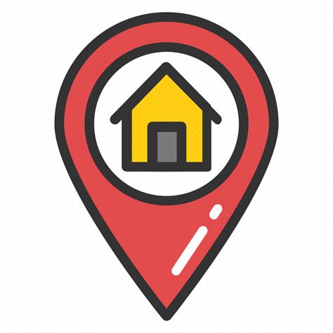 Home House Location Pin Icon Riset