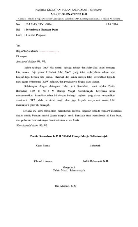 Contoh Proposal Permohonan Dana Kegiatan Pemuda – Set kantor
