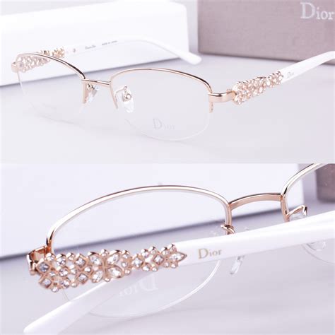 Glasses Frame Luxury Diamond Perfect Titanium Eyeglasses Frame Myopia