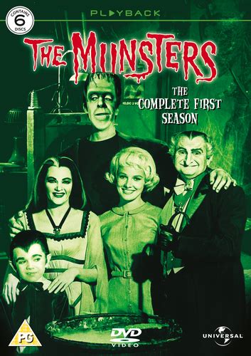 The Munsters Series 1 Dvd 2005 Fred Gwynne Cert Pg 6 Discs Quality