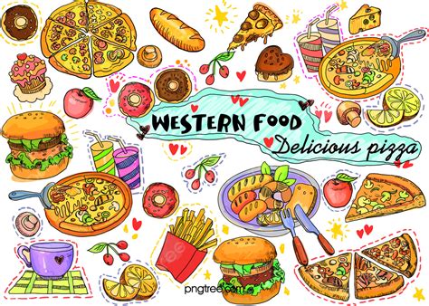Hand Painted Delicious Graffiti For Western Food Pastries Background