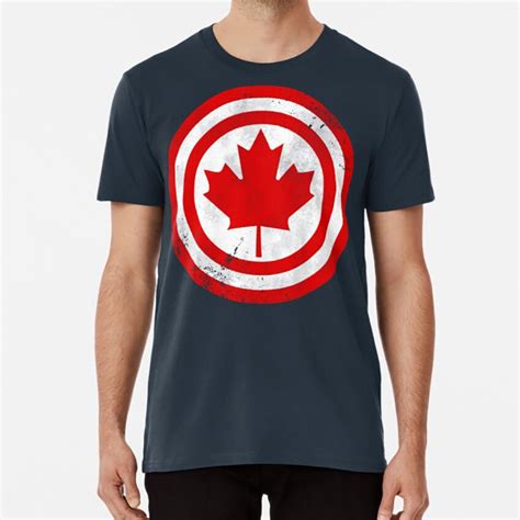 Captain Canada Distressed T Shirt Captain Canuck Shield Canadian