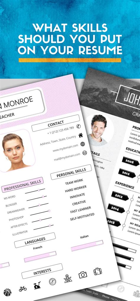 What Skills Should I Put On My Resume Creative Resume Templates
