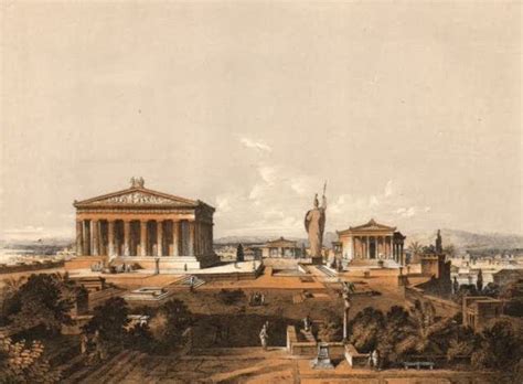 Akropolis Von Athen Zur Zeit Des Perikles History Archive