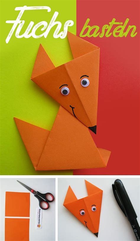 Schachtel falten papier falten faltschachtel geschenke verpacken kreativ streichholzschachteln bastelanleitungen basteln anleitung. Origami Fuchs falten | Fuchs basteln, Origami fuchs und Kinder basteln papier