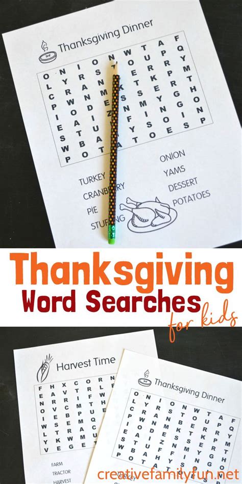 Printable Thanksgiving Word Searches For Kids Thanksgiving Words
