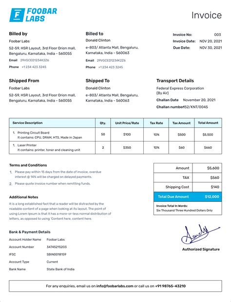 Gst Bill Format Template Free Gst Bill Online Refrens