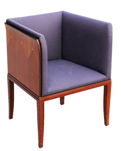 The chair frame is solid birch, lacquered. Eliel Saarinen Art Deco "House Arm Chairs," Set of Four at ...