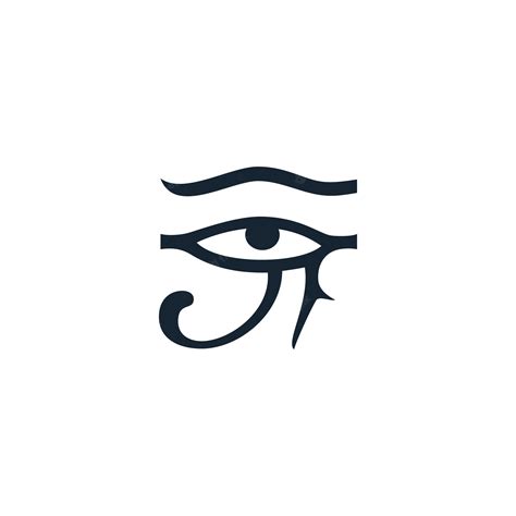 Premium Vector Egyptian Eye Of Horus In Minimalist Style Flat Vector Illustration Isolated