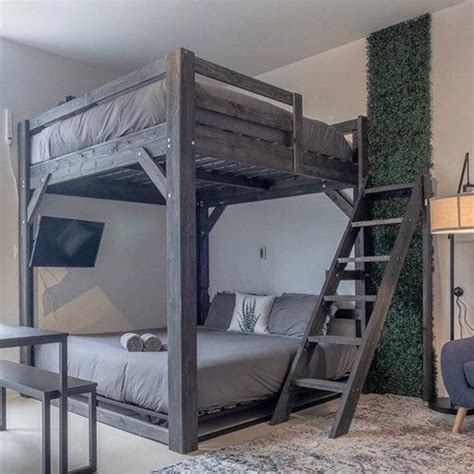 Adults can get in on the fun too with the francis lofts & bunks loft bed, which can be customized to suit your space. King / Queen / Full Loft Bed Custom Made w/ Ladder in 2020 ...