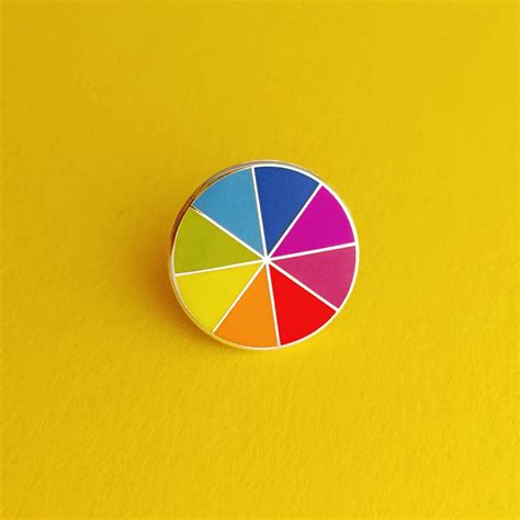 Bright Colourwheel Enamel Pin Badge Cute Rainbow Lapel Pin Etsy