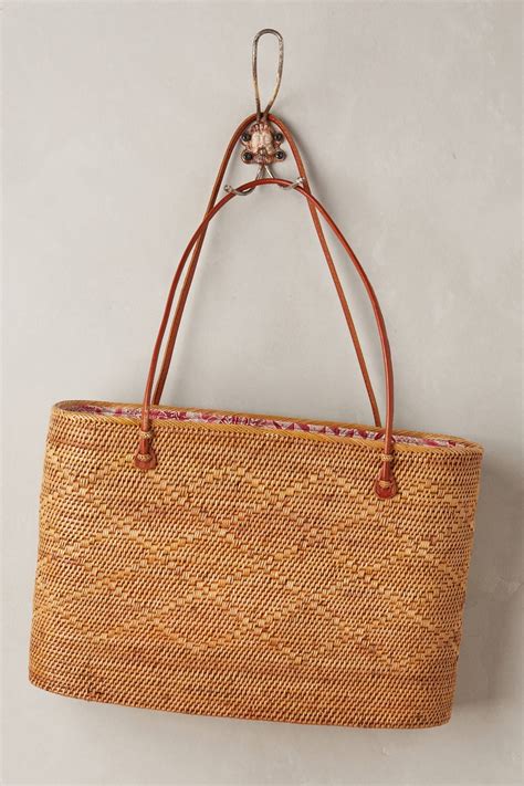 Structured Straw Tote Straw Tote Straw Handbags Tote