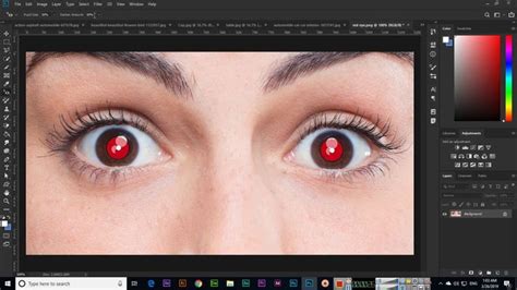 Red Eye Tool - Adobe Photoshop CC 2019 | Photoshop, Adobe photoshop