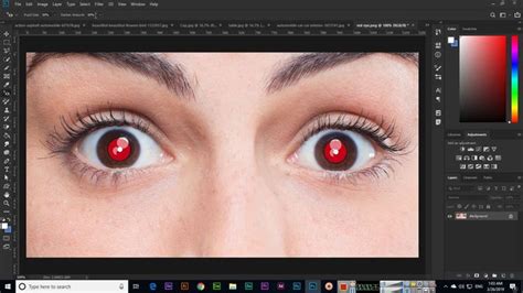 Red Eye Tool Adobe Photoshop Cc 2019 Photoshop Adobe Photoshop Adobe