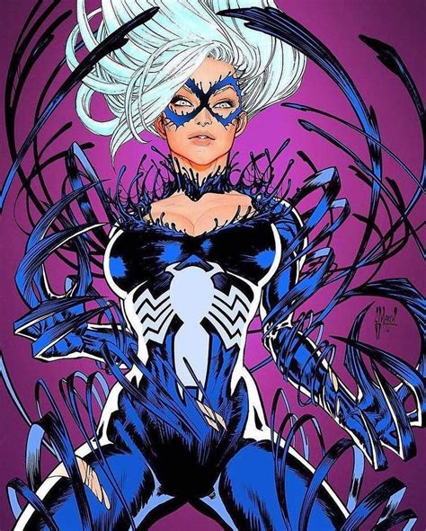 Blackcat Venom Black Cat Marvel Comic Books Art Comic Art