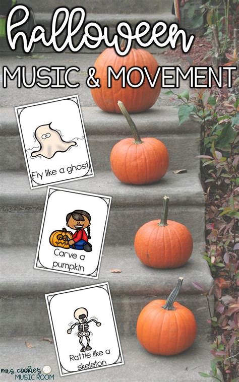 Music And Movement Cards For Fall Halloween And Thanksgiving With