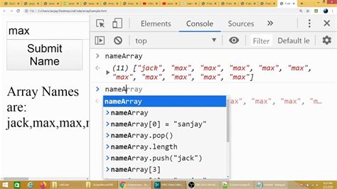 In this tutorial you will learn how to sort array elements in javascript. Javascript Array Example - YouTube