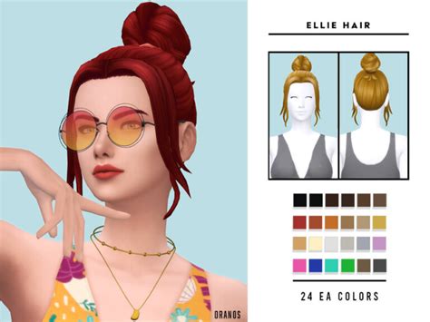 Ellie Hair By Oranostr At Tsr Sims 4 Updates