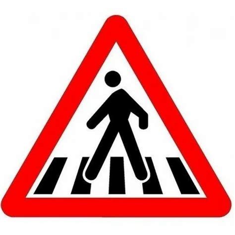 Red And White Triangle Traffic Sign Board At Rs 450sq Ft In New Delhi