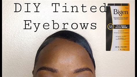 Diy How To Tint Your Eyebrows At Home Youtube