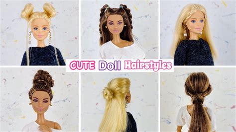 6 cute barbie hairstyles 3💕 siterad