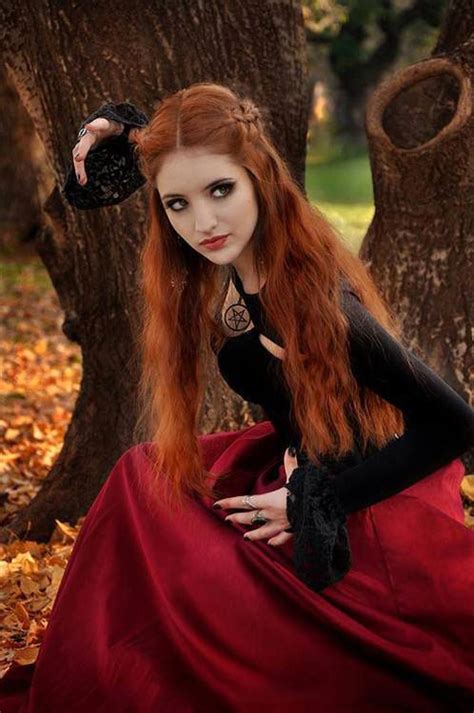 autumn wood celtic witch red hair hair hair redhead facts boho hippie goth model victorian