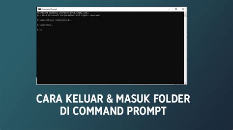 Cara Keluar Masuk Folder Di Command Prompt TeknosID