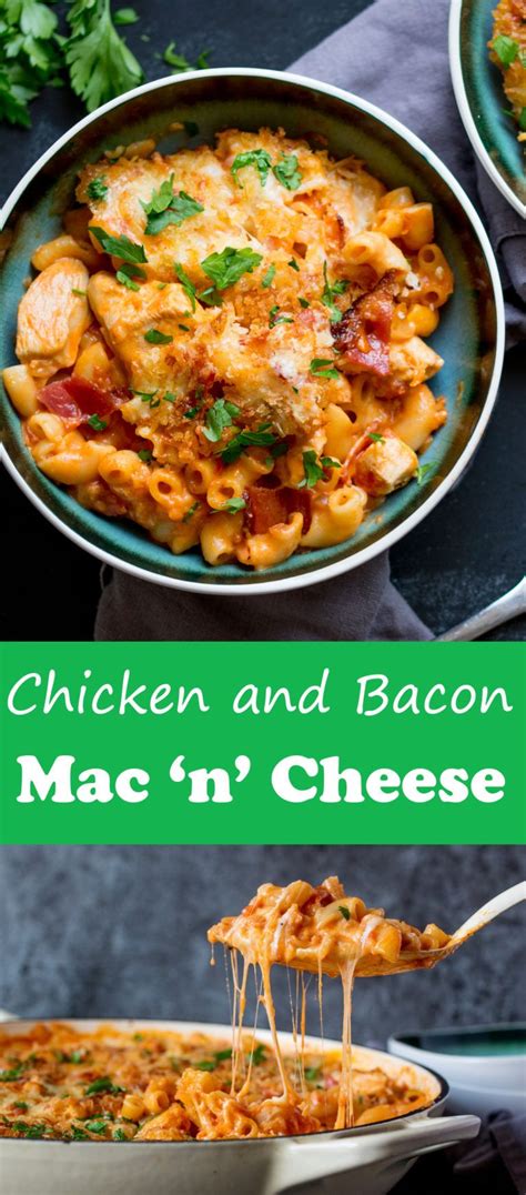 Chicken Bacon And Tomato Mac N Cheese A Comforting Dinner With Lots Of Flavor Chicken Mac