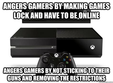 Angers Gamers By Making Games Lock And Have To Be Online Angers Gamers