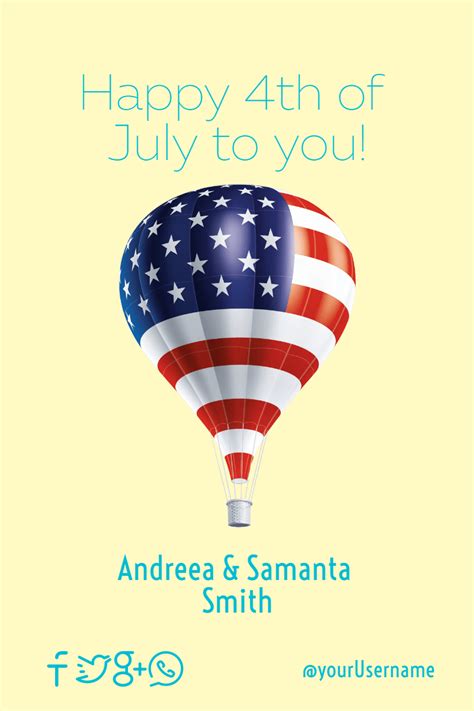 4th Of July Message 4thofjuly Design Template 103992