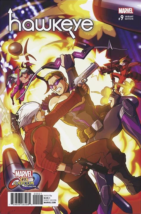 Bedrock City Comic Company Hawkeye 2017 9 Marvel Vs Capcom Cover