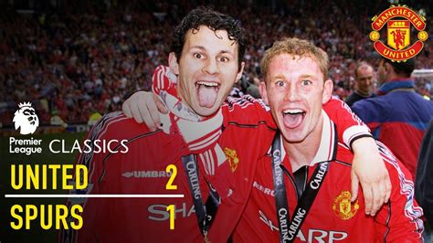 Another half dominated by var. Manchester United 2-1 Tottenham (98/99) | Premier League ...