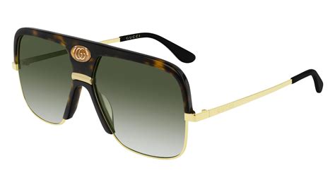 Gucci Gg0478s Navigator Sunglasses In Green For Men Lyst