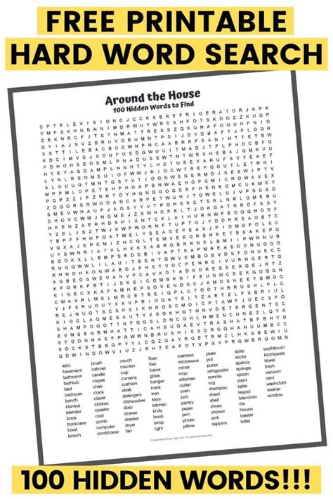 Word Word Searches Printable