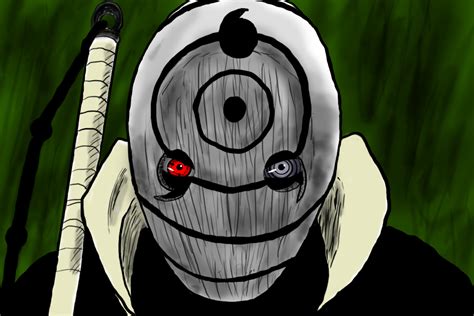 Naruto White Mask Tobi Drawing With Eyes By Smokemelvin On Deviantart