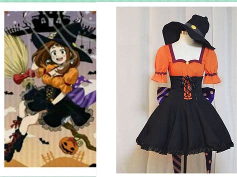 Boku No Hero Acdemia Ochaco Uraraka Halloween Ver Dress Cosplay