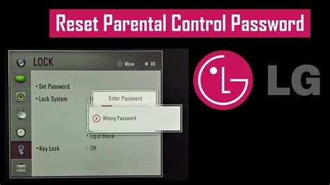 Lg Tv Reset Parental Controls Password Child Lock Youtube
