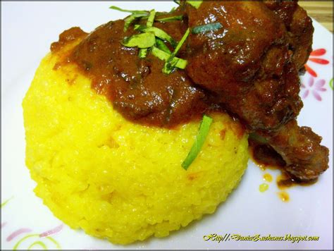 Cuci beras pulut dahulu sehingga bersih. Garam KunYit....: Pulut Kuning Rendang Ayam
