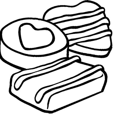 Line baking sheet with parchment paper and set aside. Chocolate Chip Cookies Coloring Pages | Free download on ...