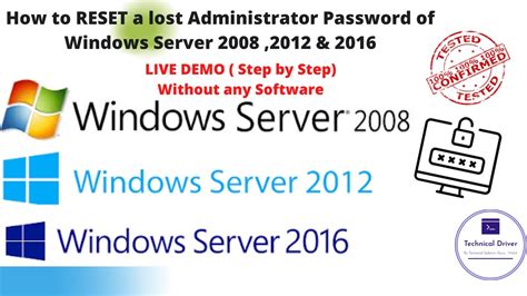 How To Reset Windows Server 201220122016 Administrator Password