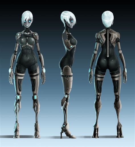 Robot Girl Female Robot Robot Concept Art Concept Art Characters