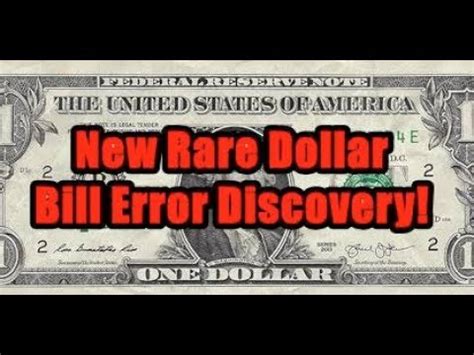 Many are out of youtube's control, including a b. Newly Discovered Dollar Bill Error is Generating Lots of ...