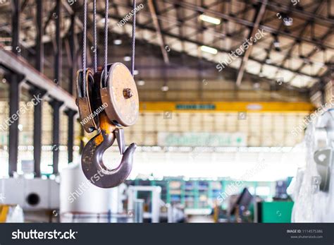 Close Old Crane Hook Overhead Crane Stock Photo 1114575386 Shutterstock