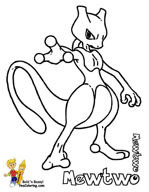 Coloring Pages Pokemon Mewtwo  Coloring Home