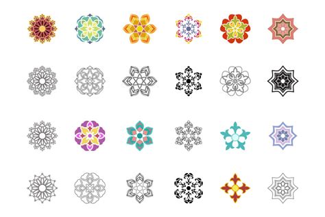 Flower Ornament Vector Pack 1 | Design Panoply