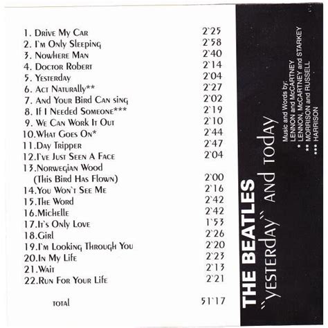 Yesterday And Today Beatles Cd 売り手： Mick95 Id121084984