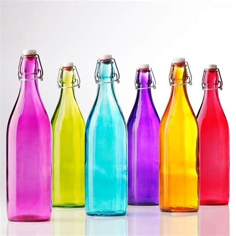 Jo S Deko And Lifestyle Diary Farbenfrohe Flaschen Colored Glass Bottles Bottles And Jars