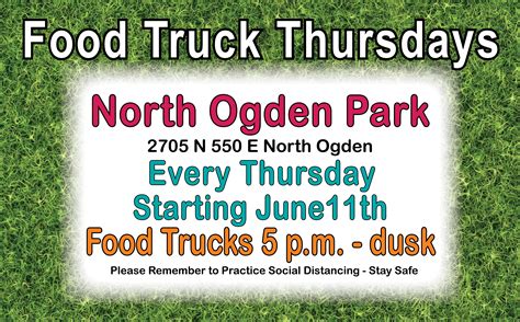 Press alt + / to open this menu. Food Truck Thursdays | North Ogden Utah